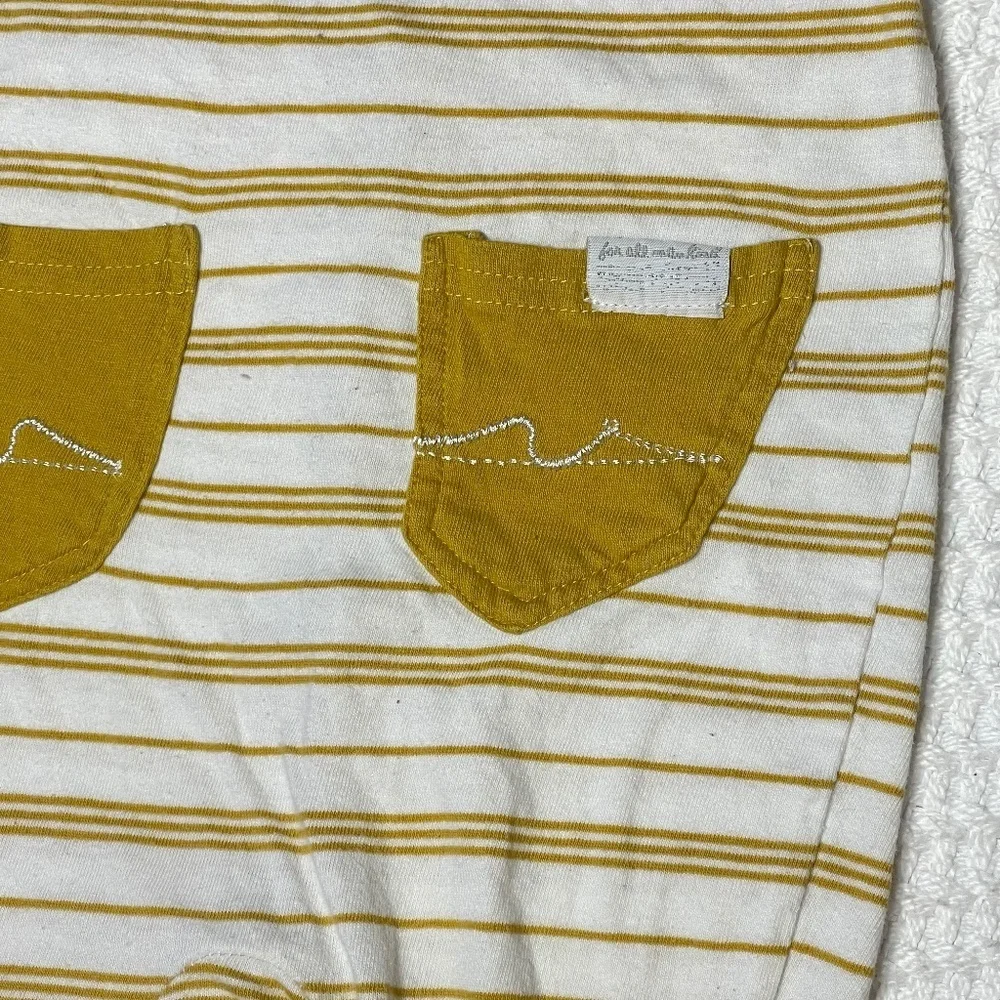 Seven7 Kids Pajamas in Yellow and White Stripes